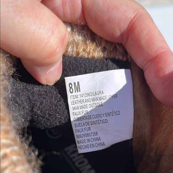 NWOT Khombu Tan Suede Winter Boots - Picture 10 of 12